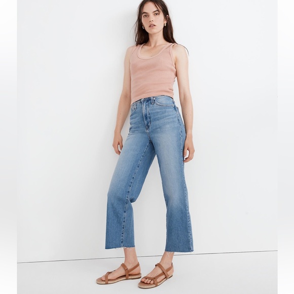 Madewell Denim - Madewell Wide Leg Crop Jean